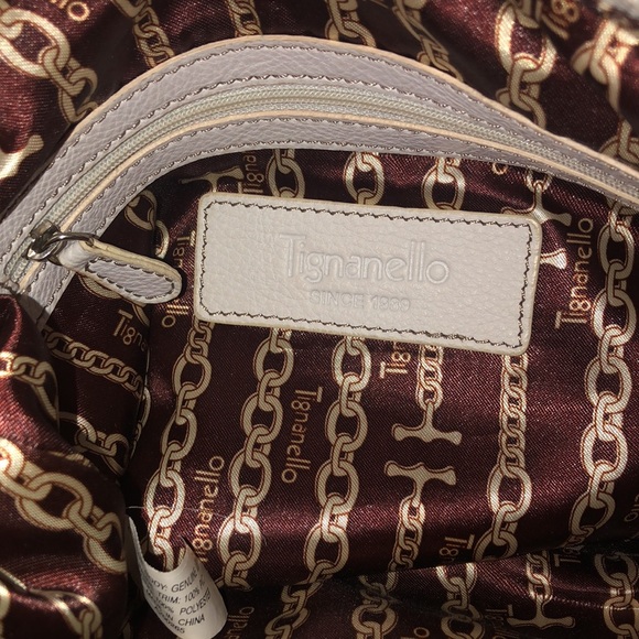 Tignanello white leather purse - Picture 10 of 13